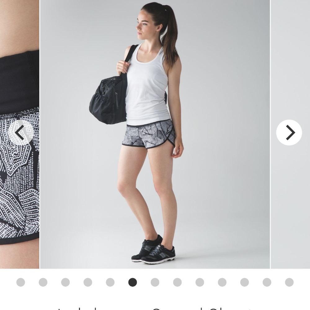 Lululemon speed shorts in Dottie Tribe